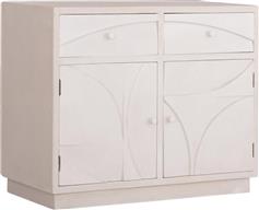 HomeMarkt Santorini Μπουφές Ξύλινος με Συρτάρια Υπόλευκο 107x38x82.5cm HM18046