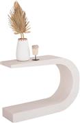 HomeMarkt Santorini Κονσόλα Ξύλινη Υπολευκό Μ110xΠ30xΥ70cm HM18049
