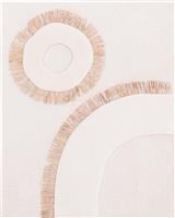 HomeMarkt Santorini Πίνακας Ορθογώνιος MDFD Υπόλευκο-Μπεζ 48x60cm HM4534