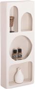 HomeMarkt Santorini Ράφι Τοίχου Υπόλευκο 47.5x18x120cm HM18069