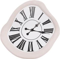 HomeMarkt Santorini Ρολόι Τοίχου Ξύλινο Εκρού 58cm HM4515