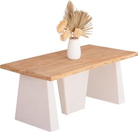 HomeMarkt Santorini Τραπέζι Τραπεζαρίας Ξύλινο Υπόλευκο 179x90x75cm HM18042