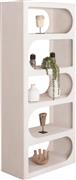HomeMarkt Santorini Βιβλιοθήκη Υπόλευκο 80x38x180cm HM18062