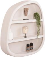 HomeMarkt Santorini Βιβλιοθήκη Υπόλευκο 95x18x100cm HM18058