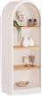 HomeMarkt Santorini Βιβλιοθήκη Υπόλευκο-Φυσικό 80x38x188.5cm HM18044