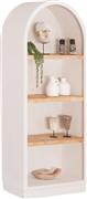 HomeMarkt Santorini Βιβλιοθήκη Υπόλευκο-Φυσικό 80x38x188.5cm HM18044