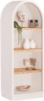 HomeMarkt Santorini Βιβλιοθήκη Υπόλευκο-Φυσικό 80x38x188.5cm HM18044