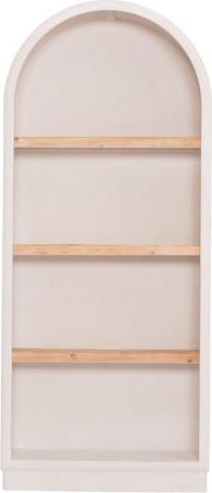 HomeMarkt Santorini Βιβλιοθήκη Υπόλευκο-Φυσικό 80x38x188.5cm HM18044