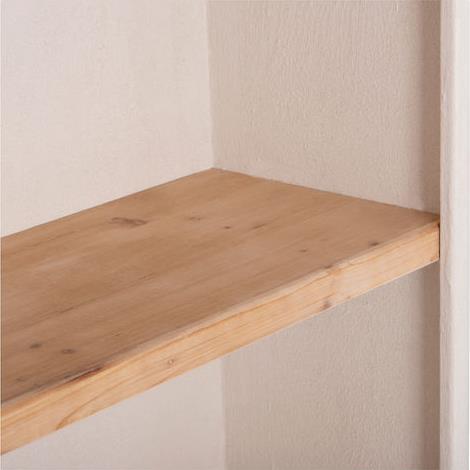 HomeMarkt Santorini Βιβλιοθήκη Υπόλευκο-Φυσικό 80x38x188.5cm HM18044