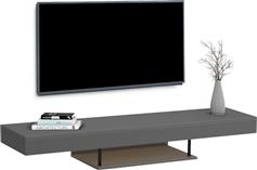 HomeMarkt Savor Έπιπλο Τηλεόρασης με Φωτισμό LED Γκρι Μ150xΠ29.5xΥ22cm HM18381.05