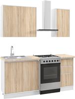 HomeMarkt Σετ Ντουλάπια Κουζίνας Κρεμαστά & Δαπέδου Μελαμίνη Sonama 120x47x84.8cm HM2466.01