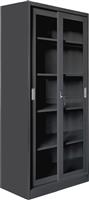 HomeMarkt Sider Βιβλιοθήκη Μαύρη 90x40x185cm HM6632.01