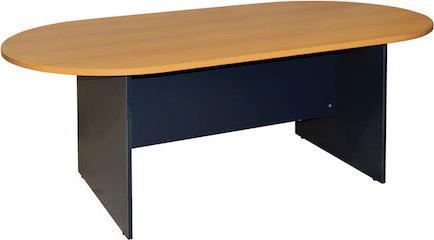 HomeMarkt Sienna Τραπέζι Συνεδριάσεων Ξύλινο Oak-Ανθρακί 240x120x75cm HM2134.01