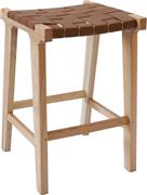 HomeMarkt Σκαμπό Μπαρ Ξύλινο Καφέ 40x35x65cm HM9382.01