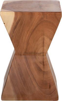 HomeMarkt Σκαμπό Σαλονιού Ξύλινο Anvil Φυσικό 30x30x46cm HM9756