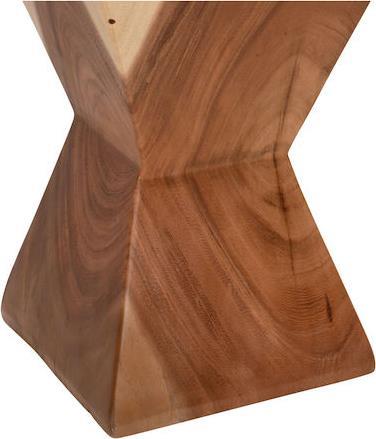 HomeMarkt Σκαμπό Σαλονιού Ξύλινο Anvil Φυσικό 30x30x46cm HM9756