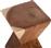 HomeMarkt Σκαμπό Σαλονιού Ξύλινο Anvil Φυσικό 30x30x46cm HM9756