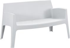 HomeMarkt Sleek Διθέσιος Καναπές Εξωτερικού Χώρου από Πολυπροπυλένιο 133x68x73cm HM6366.01