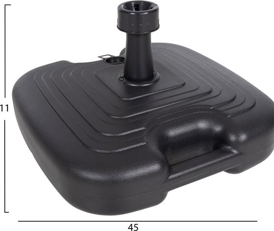 HomeMarkt Solbas Πτυσσόμενη Βάση Ομπρέλας από Πλαστικό Ανθρακί HM6112.02