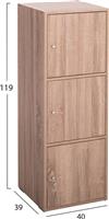 HomeMarkt Soriano Ντουλάπι Δαπέδου Soriano Sonama Oak 40x39x119cm HM9939.11