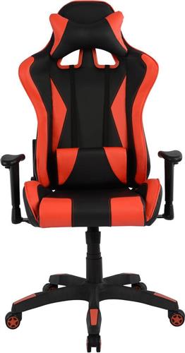 HomeMarkt Speed Gaming Μαύρο-Κόκκινο PU 68.5x71.5x133.5cm HM1062.01
