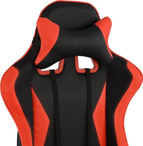 HomeMarkt Speed Gaming Μαύρο-Κόκκινο PU 68.5x71.5x133.5cm HM1062.01