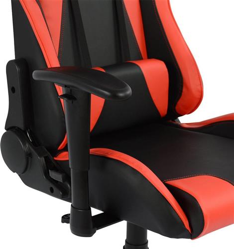 HomeMarkt Speed Gaming Μαύρο-Κόκκινο PU 68.5x71.5x133.5cm HM1062.01