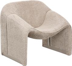 HomeMarkt Spiner Πολυθρόνα Μπεζ 81x64x74cm HM9599.08