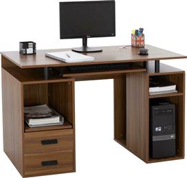 HomeMarkt Status Γραφείο Υπολογιστή Ξύλινο Καρυδί 120x55x76cm HM2026.03