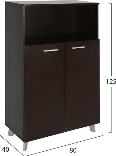HomeMarkt Status Wenge 80x40x125cm HM2037.01