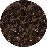 HomeMarkt Στρογγυλή Επιφάνεια Τραπεζιού από Μοριοσανίδα Brown Black Marble 69x69cm