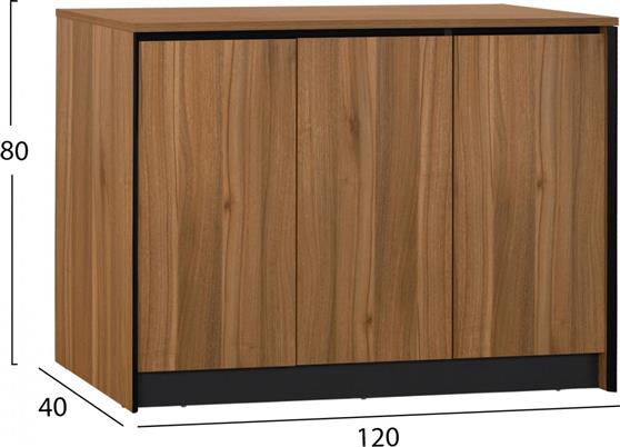 HomeMarkt Supreme Honey Oak 120x40x80cm HM2357