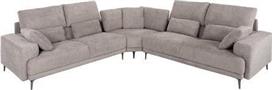 HomeMarkt Symmet Γωνιακός Καναπές Γκρι 314x236cm HM3269.01