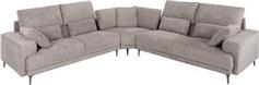 HomeMarkt Symmet Γωνιακός Καναπές Γκρι 314x236cm HM3269.01