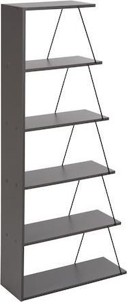 HomeMarkt Tars Βιβλιοθήκη Γκρι 65x24x146cm HM2241.20