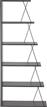 HomeMarkt Tars Βιβλιοθήκη Γκρι 65x24x146cm HM2241.20