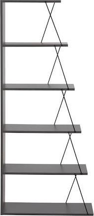 HomeMarkt Tars Βιβλιοθήκη Γκρι 65x24x146cm HM2241.20