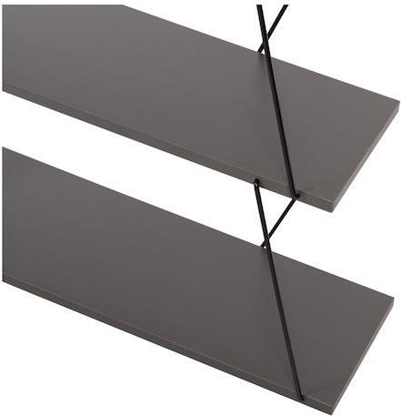 HomeMarkt Tars Βιβλιοθήκη Γκρι 65x24x146cm HM2241.20