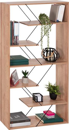 HomeMarkt Tars Βιβλιοθήκη Oak 84x24x157cm HM2240.14