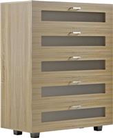 HomeMarkt Thorgan Συρταριέρα Κρεβατοκάμαρας Ξύλινη Sonama 80x40x100cm HM9881.01