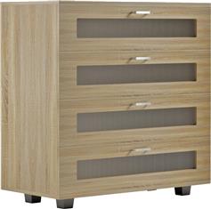 HomeMarkt Thorgan Συρταριέρα Κρεβατοκάμαρας Ξύλινη Sonama 80x40x83cm HM9880.01