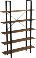 HomeMarkt Timote Βιβλιοθήκη Καφέ 120x28x180cm HM18375.03