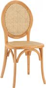HomeMarkt Tinsley Ξύλινη με Πλέξη Rattan Φυσικό 45x50x97cm HM8745.01