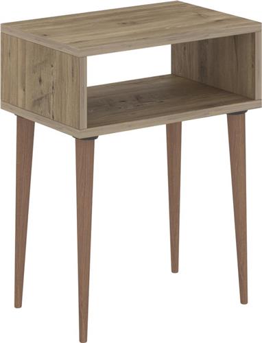 HomeMarkt Todd Κομοδίνο Ξύλινο Μπεζ 45x30x58cm HM18183.04