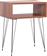 HomeMarkt Todd Κομοδίνο Ξύλινο με Μεταλλικά Πόδια Καφέ 45.5x29.5x58.5cm HM18184.05