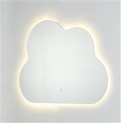 HomeMarkt Torch Καθρέπτης Τοίχου με LED Φωτισμό 68x88cm HM4490