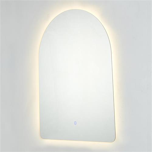 HomeMarkt Torch Καθρέπτης Τοίχου με LED Φωτισμό 79x59cm HM4497