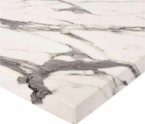HomeMarkt Τραπεζιού Werzalit Marble Grey-White 70x70x2cm HM5230.11