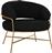 HomeMarkt Trudi Πολυθρόνα Μαύρο 84x79x76cm HM8639.24