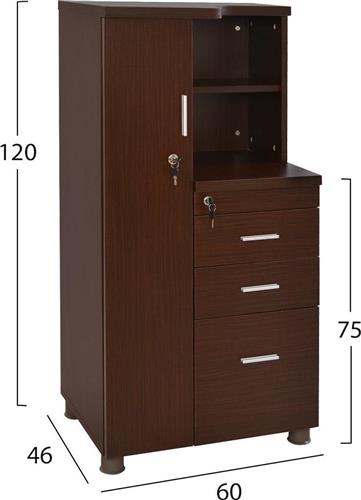 HomeMarkt Valora Wenge 60x46x120cm HM2052.02L